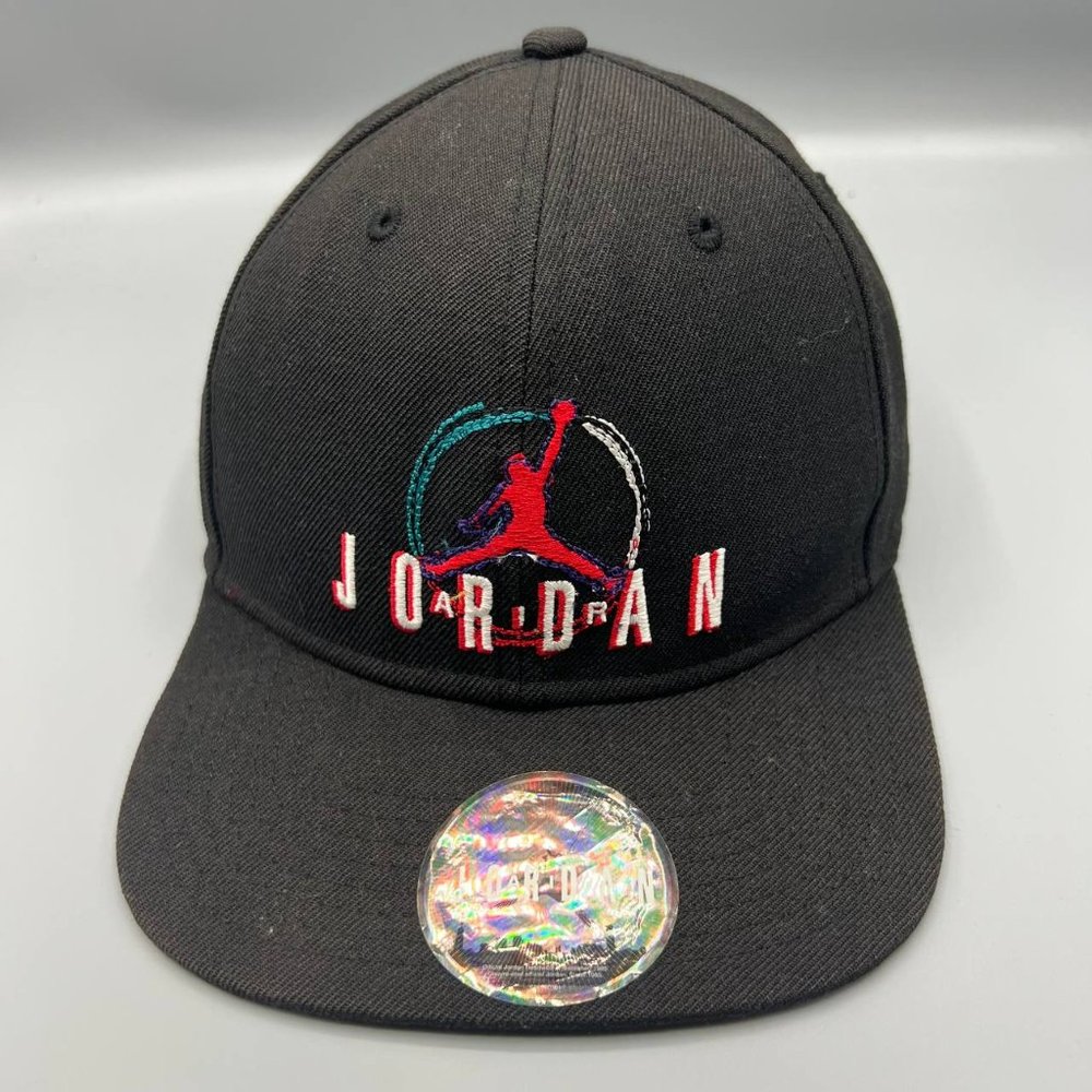 Air Jordan True Hat Men Black Jumpman Snap Back Cap